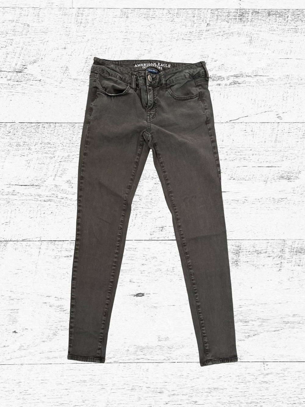 American Eagle Outfitters Women's dark green Skinny Jeans